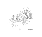 GE XB625RK7SS door diagram