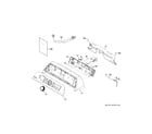 GE PTW700BST0RS controls & backsplash diagram