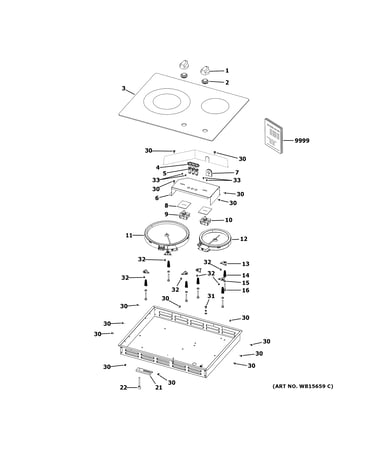 Control panel & cooktop
