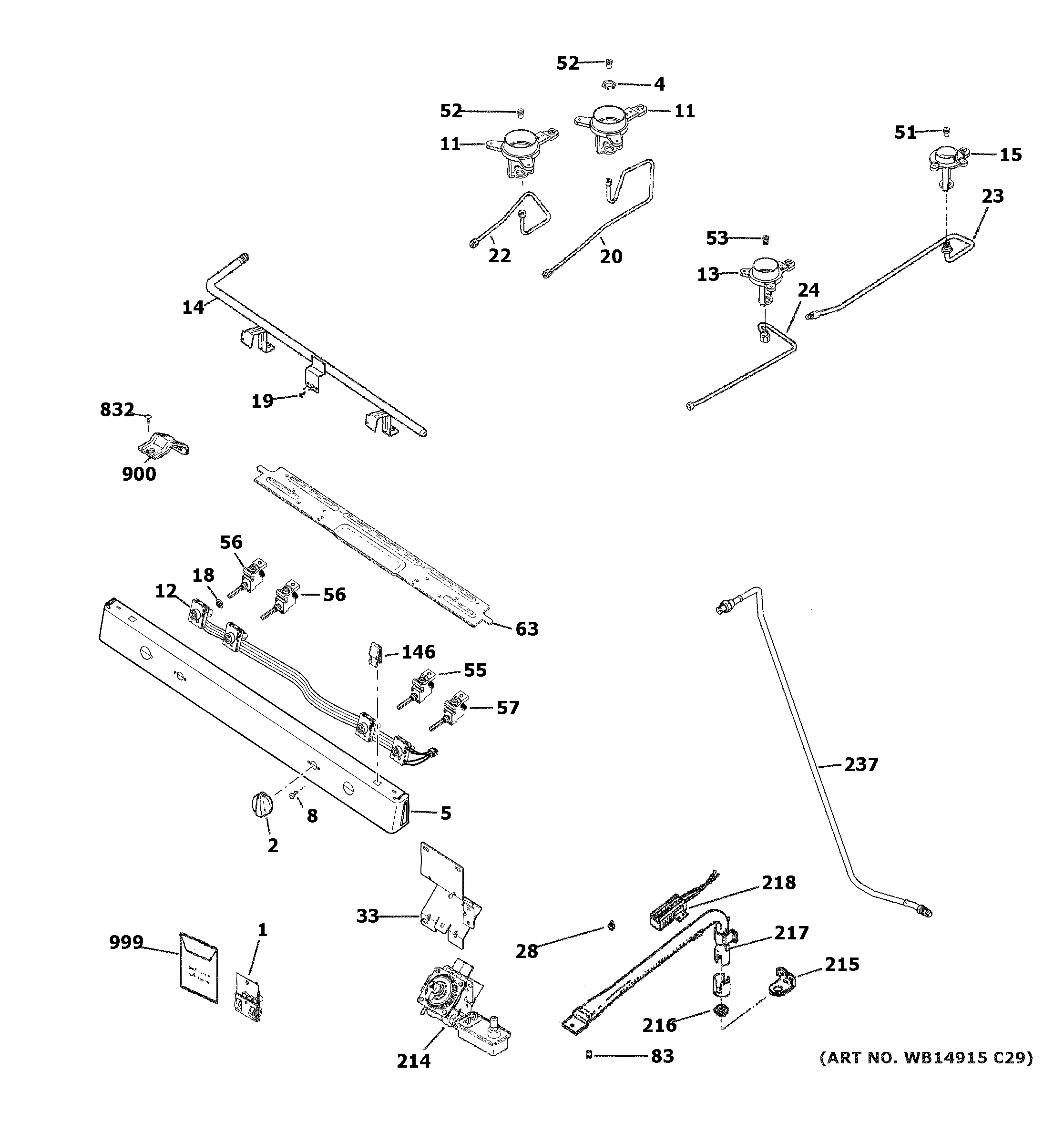 Gas & burner parts