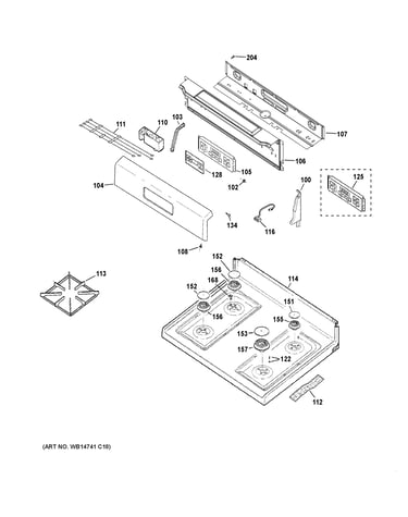 Control panel & cooktop