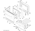 GE JGBS61DP1BB door & drawer parts diagram