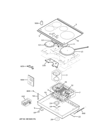 Control panel & cooktop