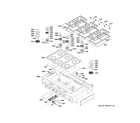 GE ZGU486NDT1SS cooktop diagram