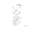 GE ZGU486NDT1SS griddle assembly diagram