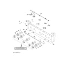 GE ZGU364NDT1SS control panel diagram