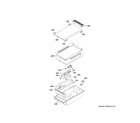 GE ZGU364NDT1SS griddle assembly diagram