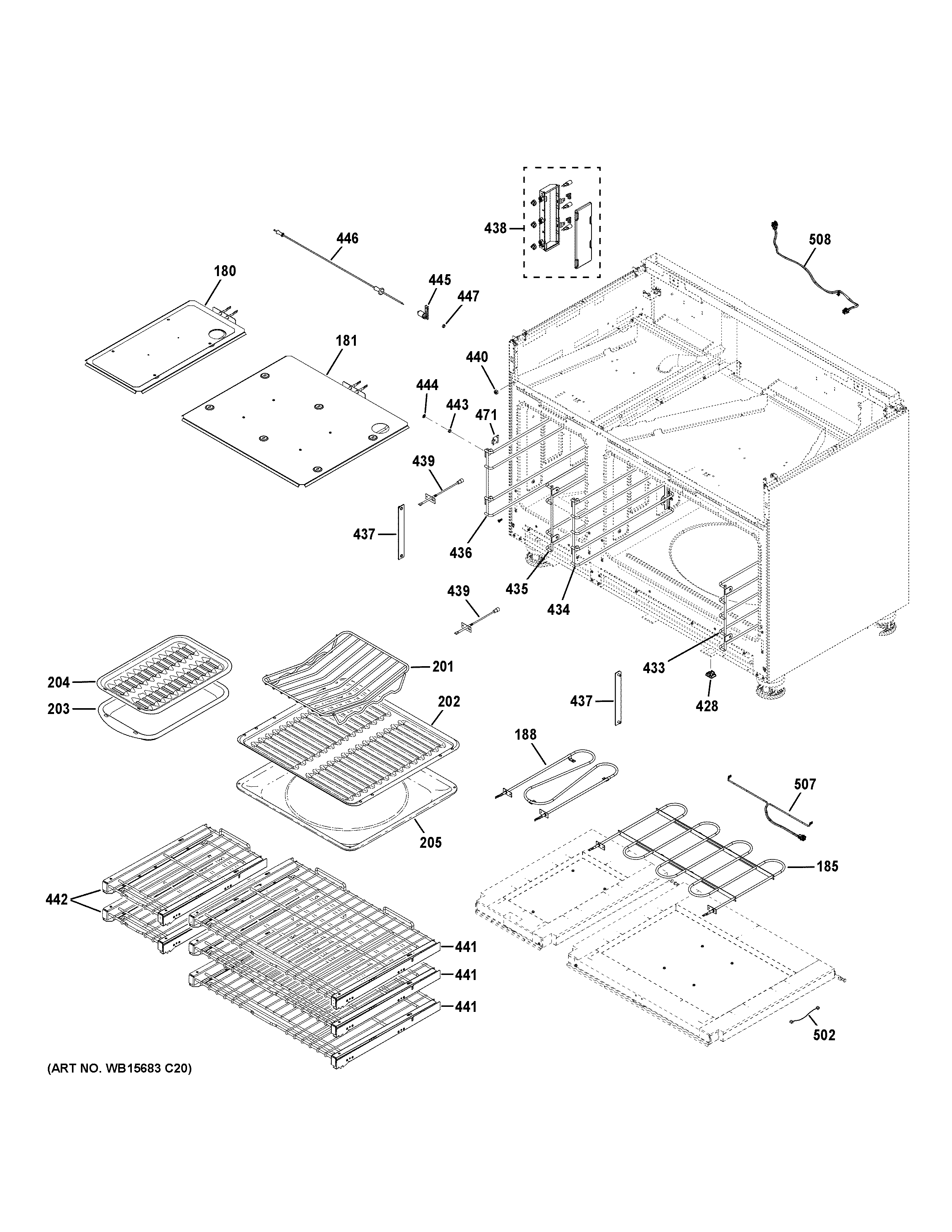 OVEN CAVITY PARTS