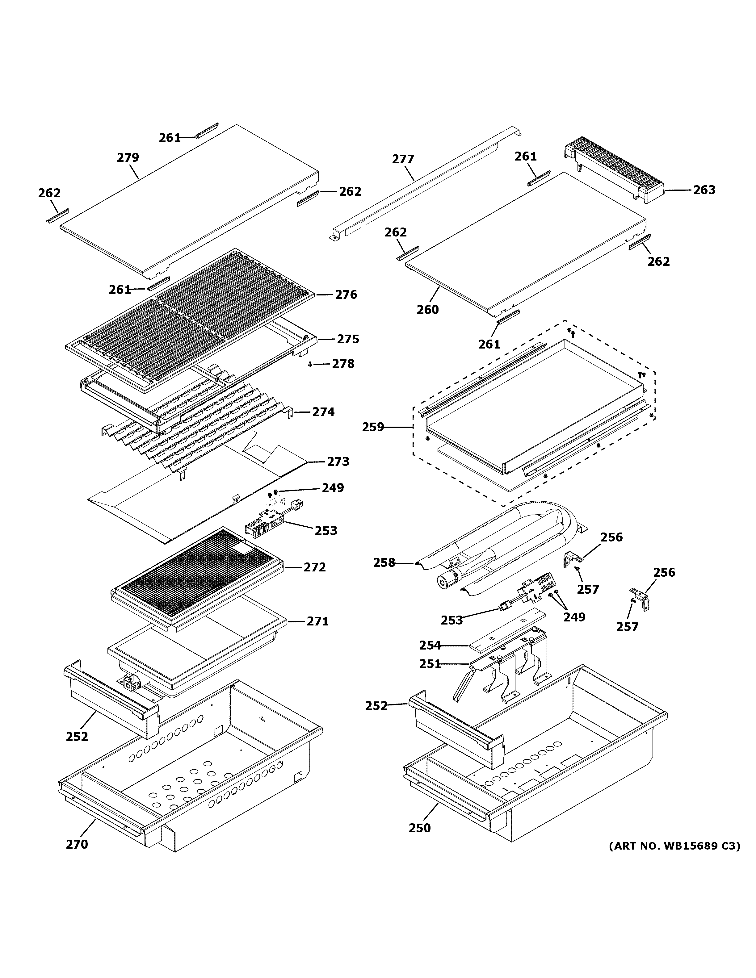 GRILL & GRIDDLE ASSEMBLY