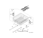 GE GDF530PGM4CC upper rack assembly diagram