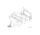 GE CHS950P3M4D1 lower door diagram