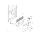 GE GBE21DGKTRBB freezer section diagram