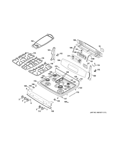 Control panel & cooktop
