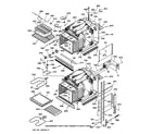 GE ZEK757WP6WG body parts diagram