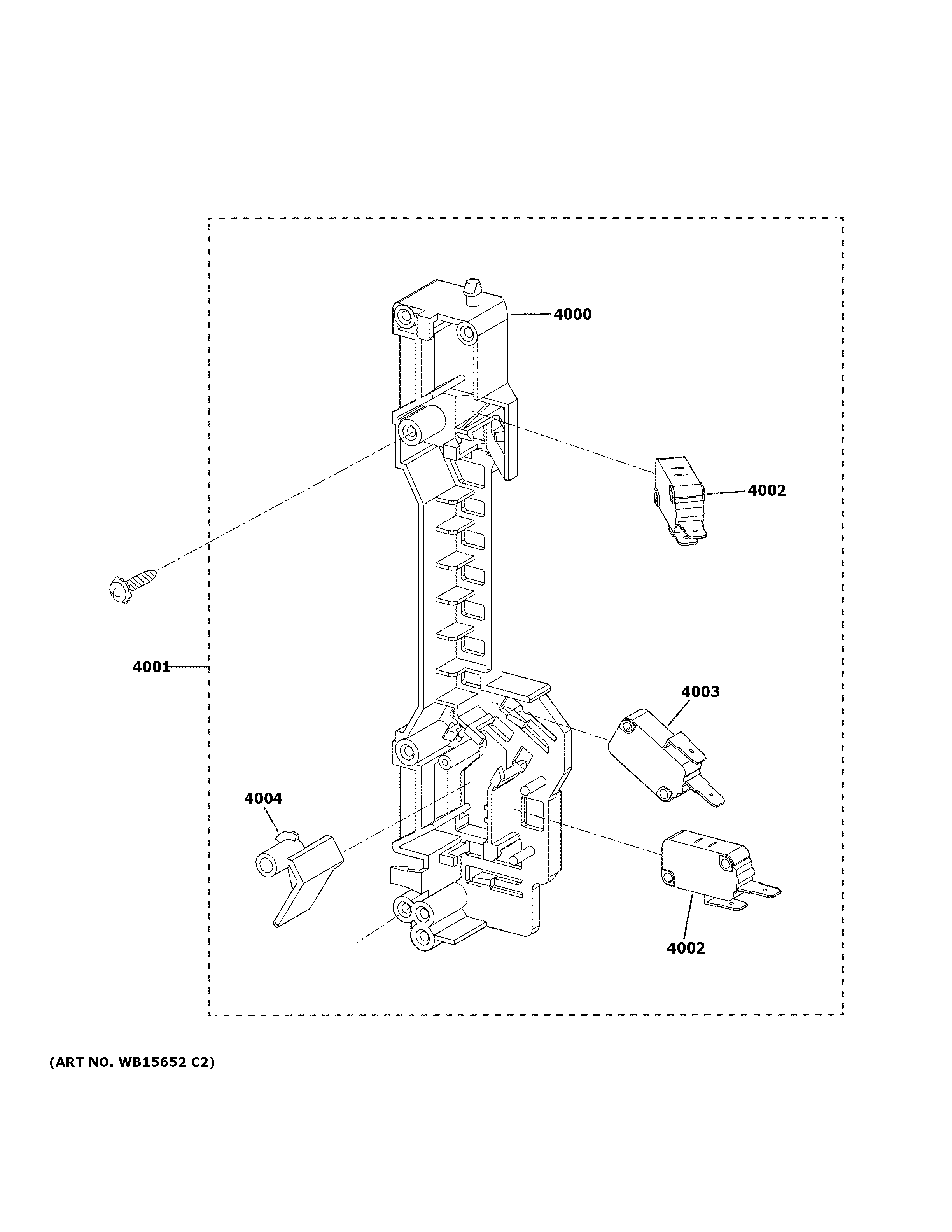 Latch board parts