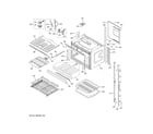 GE CTD90DP4M2W2 upper oven diagram