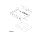 GE CTD90DP4M2W2 center spacer diagram