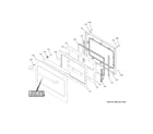 GE CTD70DP2N2S1 lower door diagram