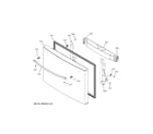 GE PWE23KYNHFS freezer door diagram