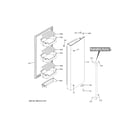 GE CWE19SP3TND1 fresh food door - rh diagram