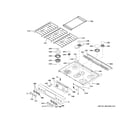 GE PGS960YP2FS control panel & cooktop diagram