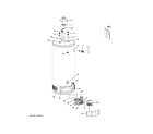 GE GP40T08BXR01 water heater assembly diagram