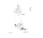 GE GP40T12BXR01 water heater assembly diagram
