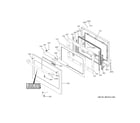 GE CTS90DP2N1S1 door diagram