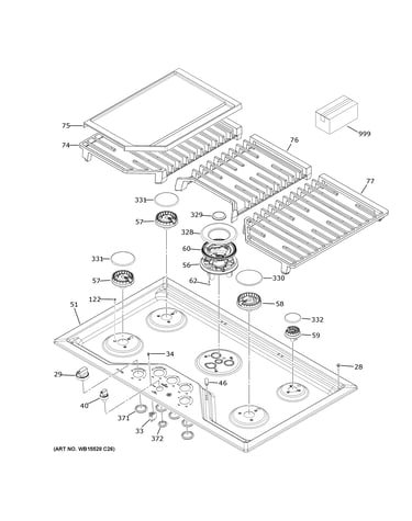 Control panel & cooktop