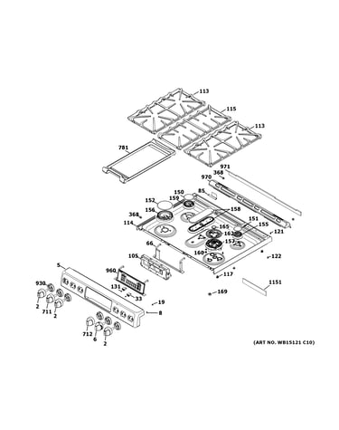 Control panel & cooktop