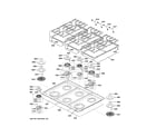 GE ZDP486NDT1SS cooktop diagram