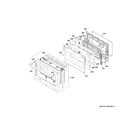 GE ZDP486NDT1SS large door assembly diagram