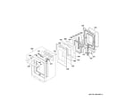 GE ZDP486NDT1SS small door assembly diagram