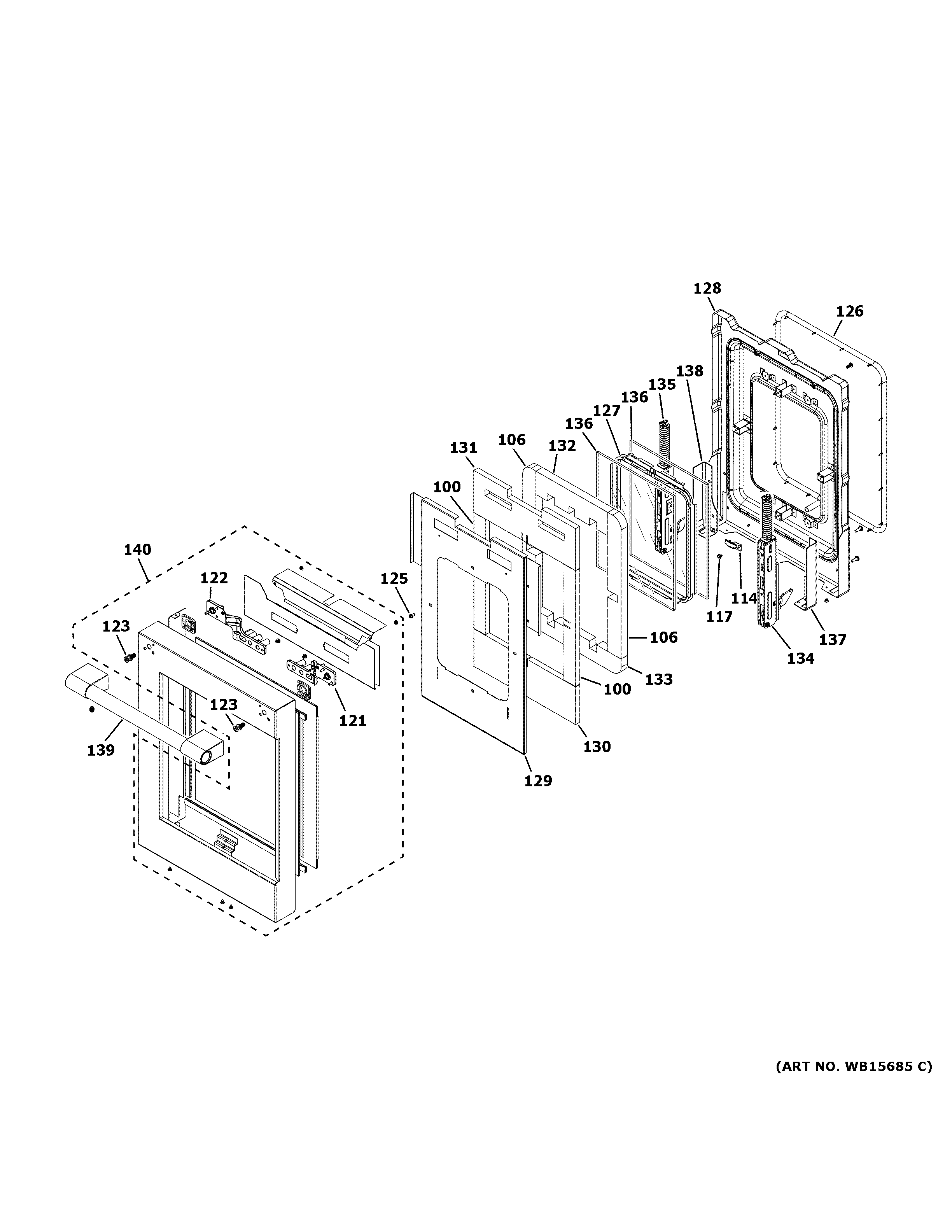 Small door assembly