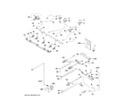 GE PGB965BP2TS gas & burner parts diagram