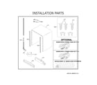 GE GDT605PSM6SS installation parts diagram