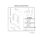 GE GDT605PFM6DS installation parts diagram