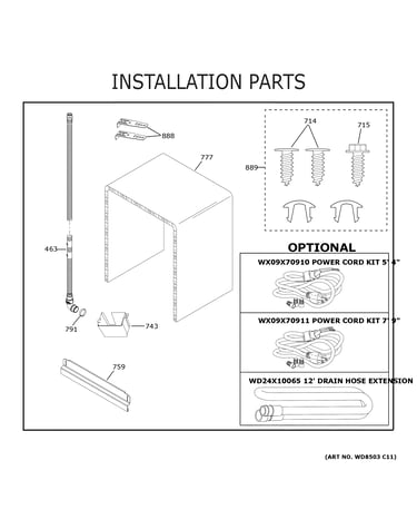 Installation parts