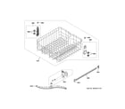 GE GDT535PSMBSS upper rack assembly diagram