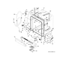 GE GDT535PGR3BB body parts diagram