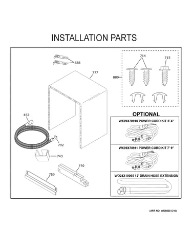 Installation parts