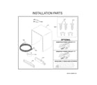 GE GDT630PFR0DS installation parts diagram