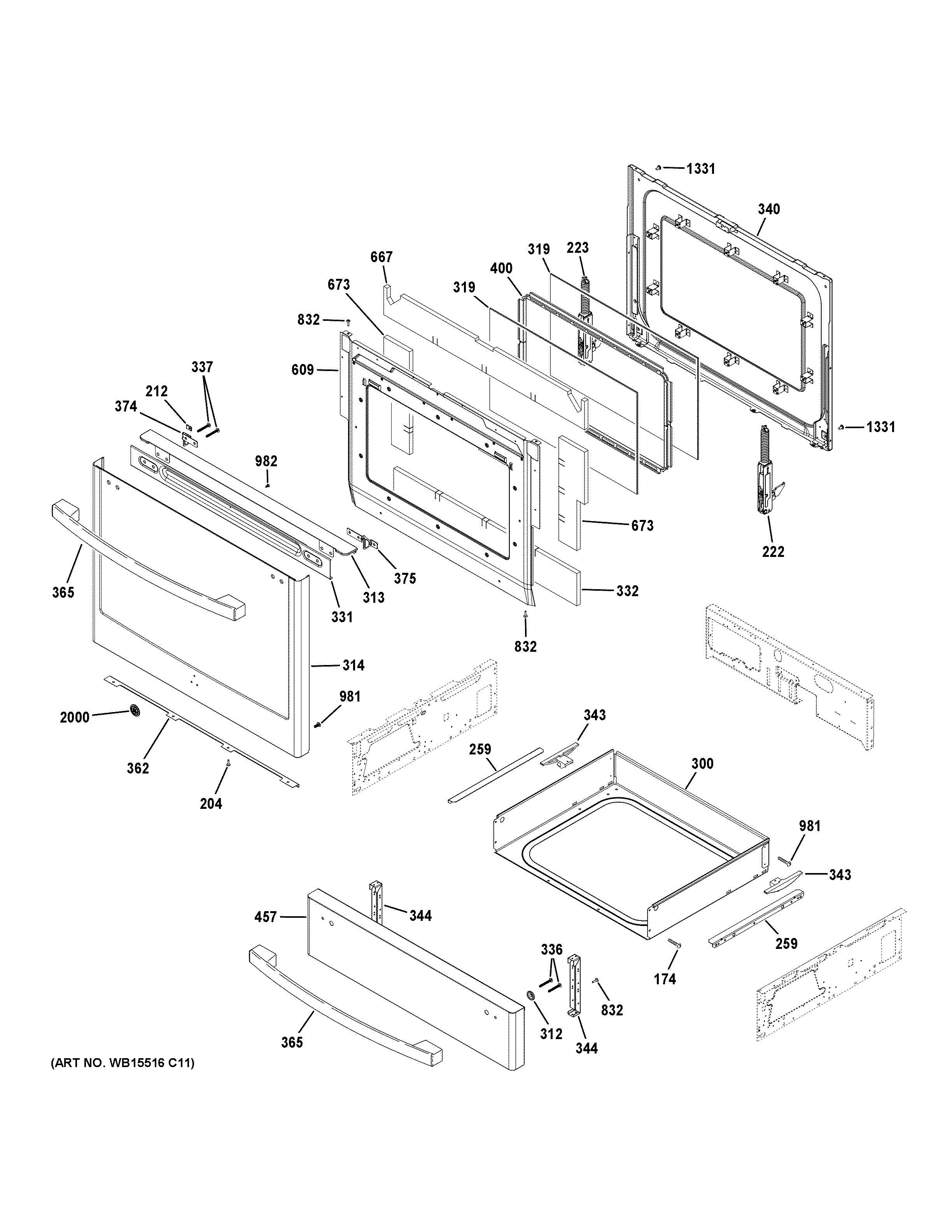 Door & drawer parts