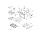 GE PTD7000FN2DS lower oven diagram