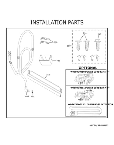 Installation parts