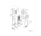 GE GZS22DMJXFES freezer section diagram