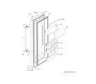 GE GSS25IENXHDS fresh food door diagram