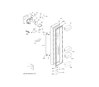 GE GSS25GGPECWW freezer door diagram