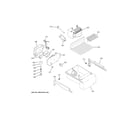 GE GSE25GGPECBB ice maker & dispenser diagram