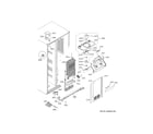 GE XSS25GGPECBB freezer section diagram